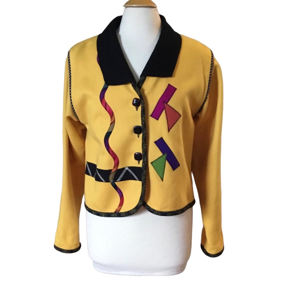 Vintage Lynn Murray Geometric Jacket Blazer